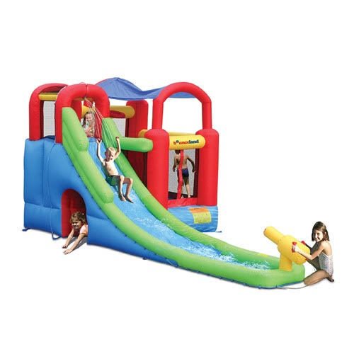 מתנפח ג'ימבורי מגה מגלשה תותח מים ומקפצה דניאלי