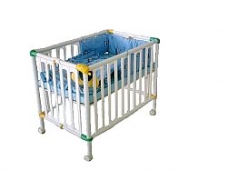 עריסה מפלסטיק לתינוק+ מזרון