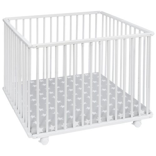 לול/עריסה מתקפל בעל 3 גבהים עץ מלא דגם הוגו HUGO