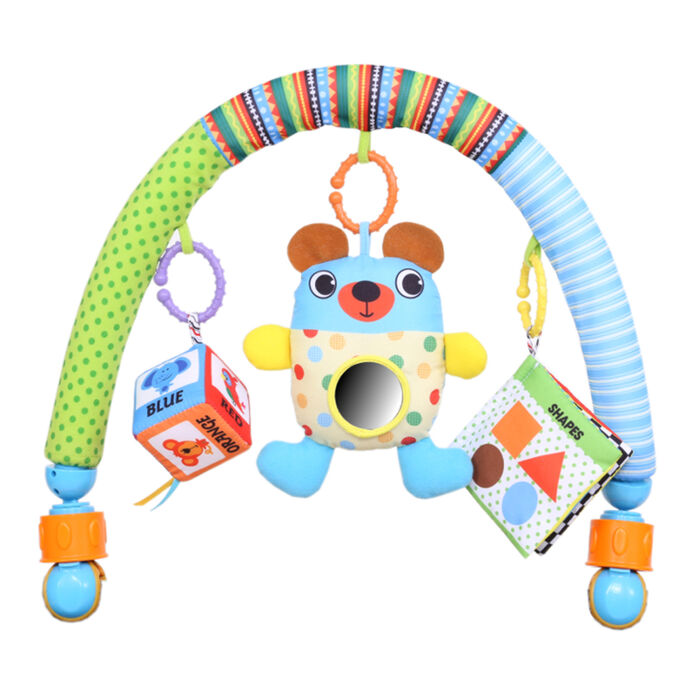 קשת פעילות ביבה טויס Biba Toys – Jolly Bear Travel & Learn Stroller