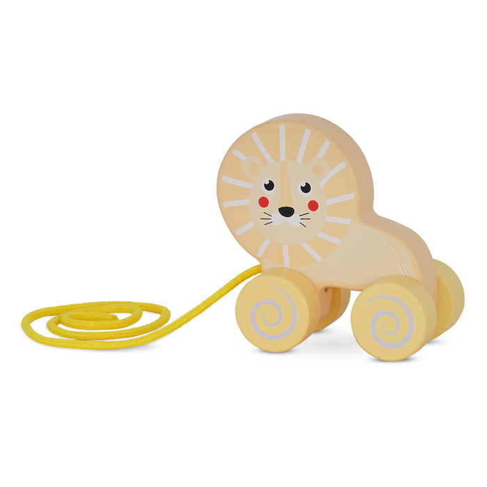 משוך את האריה מעץ דייניז – Dainy’s Wooden Pull Along Lion
