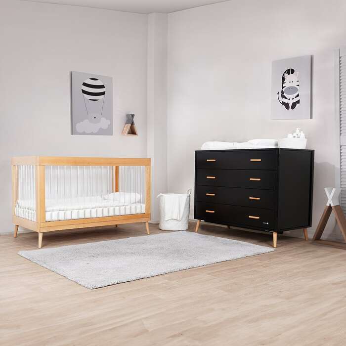 חדר דייניז אליסון שחור/עץ – אמנדה עץ טבעי/אקריל – Dainy’s