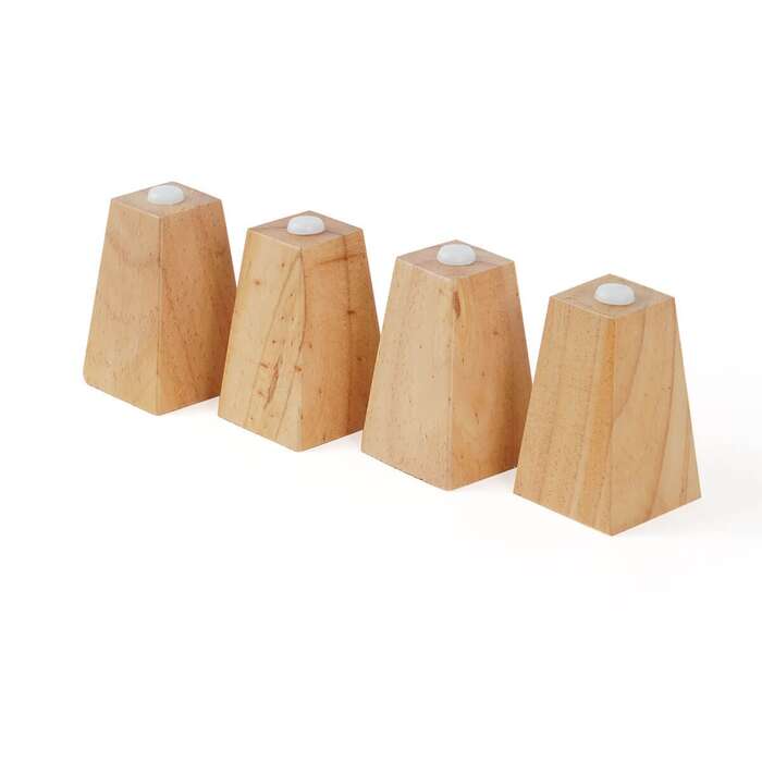 סט רגליים נמוכות לשידת אחסנה דייניז ראנצ’/ריין עץ – Dainy’s Ranch/Rain Dresser lower legs 8cm Wood