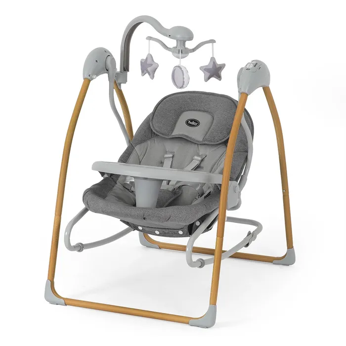 נדנדה וטרמפולינה לתינוק טוויגי מונטנה ביי מסגרת עץ – Twigy Montana Bay™ 2 in 1