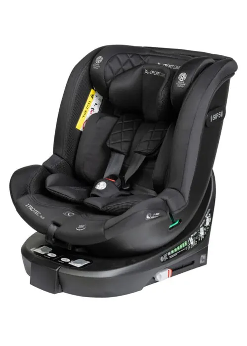 כיסא בטיחות מסתובב משולב בוסטר הכולל רגלית - I-Protec Plus