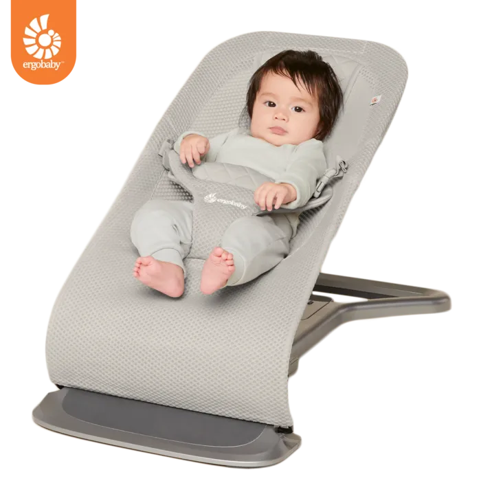 טרמפולינת evolve – אפור בהיר מבד רשת מבית ארגו בייבי