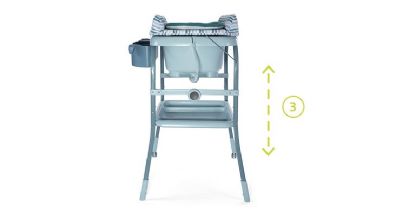 אמבטיה עם משטח החתלה מתקפל Chicco Cuddle Bubble Comfort