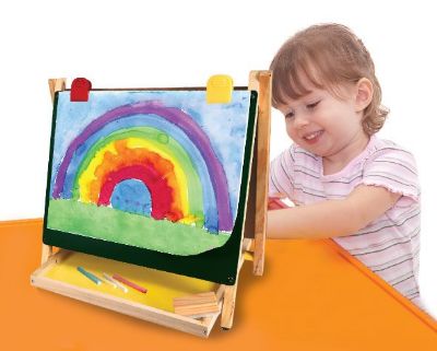 לוח ציור שולחני דו צדדי iam toys