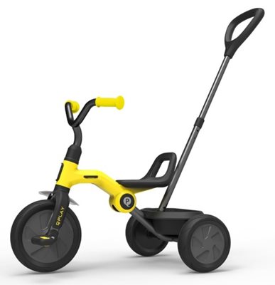 תלת אופן מתקפל עם מוט דחיפה מתנתק Ant Plus - Q Play