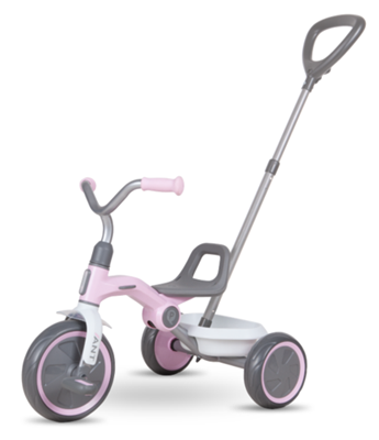 תלת אופן מתקפל עם מוט דחיפה מתנתק Ant Plus - Q Play