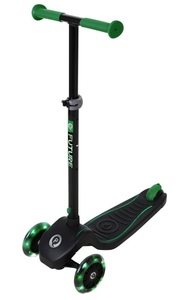 קורקינט לילדים ידית מתקפלת, אורות בגלגלים ועל גבי המשטח Future - Q Play