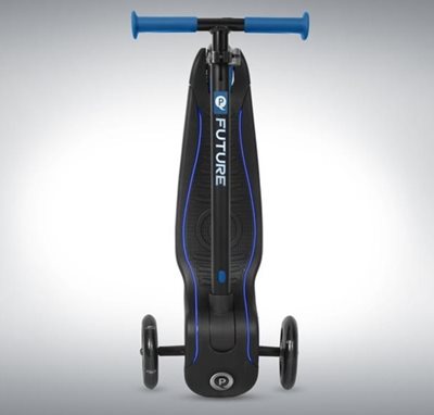 קורקינט לילדים ידית מתקפלת, אורות בגלגלים ועל גבי המשטח Future - Q Play