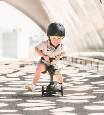 קורקינט רב שלבי ישיבה / עמידה 2 ב 1 דגם Highwaykick 1-5 עם מונע התהפכות - SCOOT and RIDE