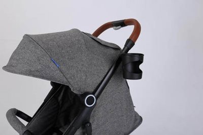 טיולון קליל רויאל Royal העולה למטוס - אפור מלאנג' | שילדה שחורה אינפנטי