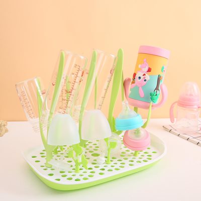 מתקן לייבוש בקבוקים טוויגי – Twigy Flawless™ Bottle Drying Rack ירוק בהיר וכהה - Light Dark Green