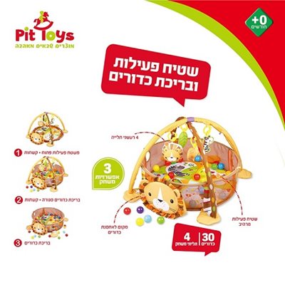 שטיח פעילות דגם אריה ptoys