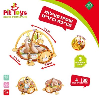 שטיח פעילות דגם אריה ptoys