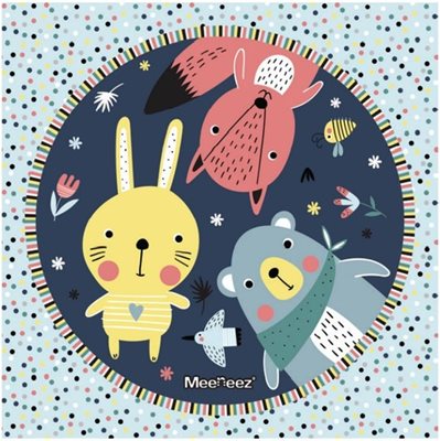 מזרן פעילות צבעוני ונעים 1.5 על 1.5 מטר עם בד לייקרה באריזה רב פעמית