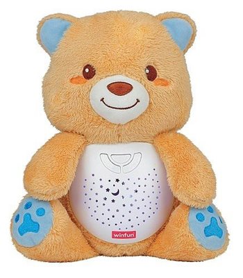 דובי מנגן ומנורת לילה כוכבים WINFUN