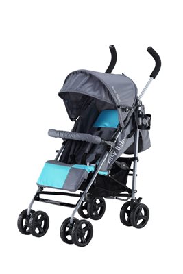 טיולון RUDY עם פגוש – תכלת אפור