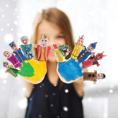 בובות תאטרון אצבע 4 יחידות