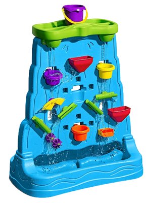 פינת פעילות מפל מים דו-צדדי עם 13 אביזרי משחק STEP2