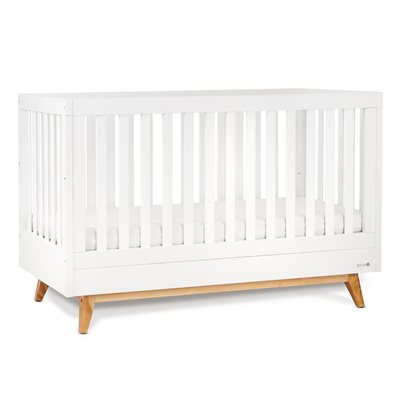 מיטת תינוק מייסון לבן/עץ – Maison™ Baby Bed White/Wood 130×70 cm