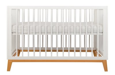 מיטה תינוק מעבר וויני לבן טבעי שניר