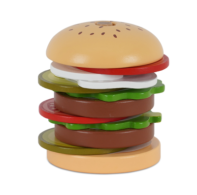 סט המבורגר מעץ דייניז – ‏‏‏‏Dainy’s Wooden Hamburger Set
