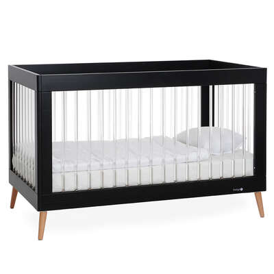 מיטת תינוק דייניז אמנדה שחור/אקריל – Dainy’s Amanda™ Baby Bed Black/acrylic 130×70 cm