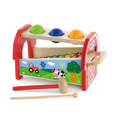 קסילופון עץ עם הך פטיש ו 3 כדורים ויגה – Viga