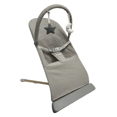 טרמפולינה 0-9 ק"ג SIESTA כולל מנגנון רטט ומוזיקה (בז'-דמוי עץ) מבית BabySafe