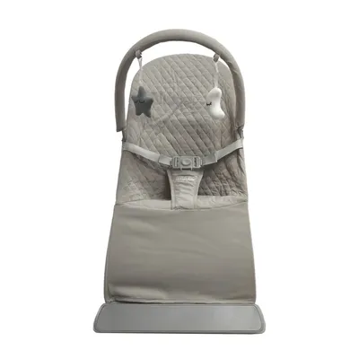 טרמפולינה 0-9 ק"ג SIESTA כולל מנגנון רטט ומוזיקה (בז'-דמוי עץ) מבית BabySafe