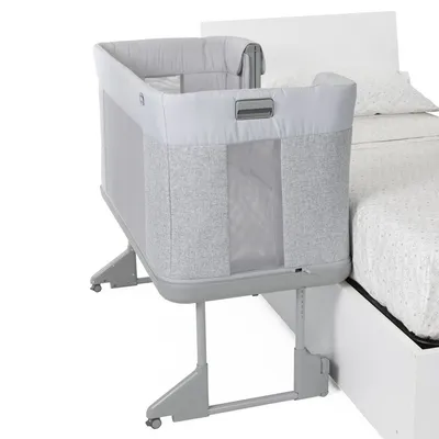 עריסה  מיטת מעבר צ’יקו נקסט2מי פוראבר דגם Chicco Next2Me Forever – Ash