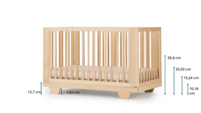 מיטת תינוק ספיריט לבן – 8 ב1