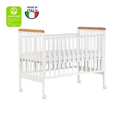 מיטת ג'וי לבנה + אלון אדום SEGAL