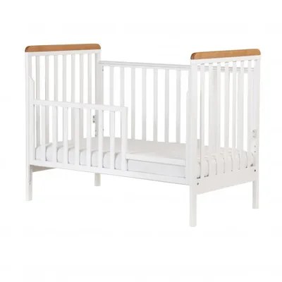 מיטת ג'וי לבנה + אלון אדום SEGAL