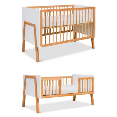 מיטה 2 ב 1- קמליה לבן טבעי שניר