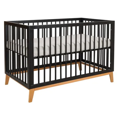 מיטה תינוק וויני שחור טבעי שניר