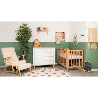 חדר לתינוק מומבאי לבן טבעי שניר