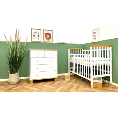 חדר לתינוק דור לבן טבעי רגליים שניר