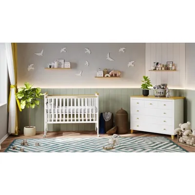 חדר לתינוק לוטם לבן טבעי שניר