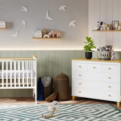 חדר לתינוק לוטם לבן טבעי שניר