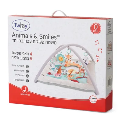 משטח פעילות עבה במיוחד טוויגי יער – Twigy Animals & Smiles™ Forest