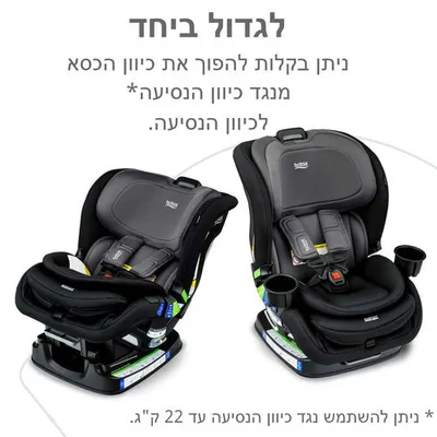 כסא בטיחות POPLAR מבית BRITAX צבע אפור כהה