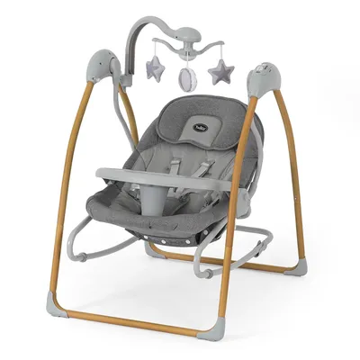 נדנדה וטרמפולינה לתינוק טוויגי מונטנה ביי מסגרת עץ – Twigy Montana Bay™ 2 in 1