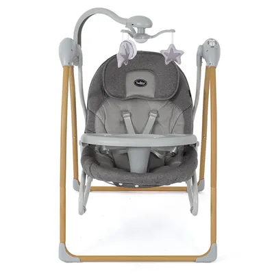 נדנדה וטרמפולינה לתינוק טוויגי מונטנה ביי מסגרת עץ – Twigy Montana Bay™ 2 in 1