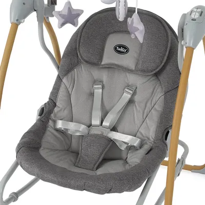 נדנדה וטרמפולינה לתינוק טוויגי מונטנה ביי מסגרת עץ – Twigy Montana Bay™ 2 in 1