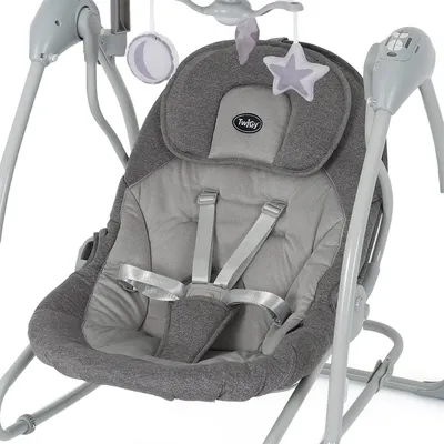 נדנדה וטרמפולינה לתינוק טוויגי מונטנה ביי מסגרת אפורה – Twigy Montana Bay™ 2 in 1