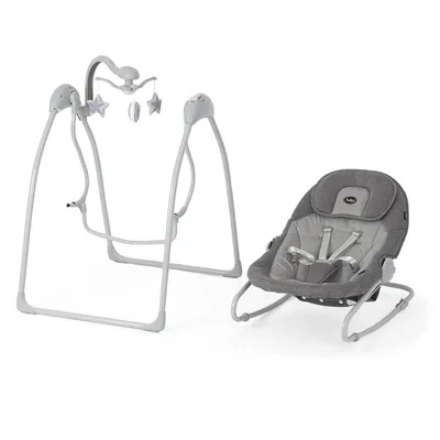 נדנדה וטרמפולינה לתינוק טוויגי מונטנה ביי מסגרת אפורה – Twigy Montana Bay™ 2 in 1